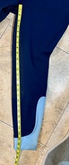Dover Full Seat breeches- Size 32 Navy with Light blue piping