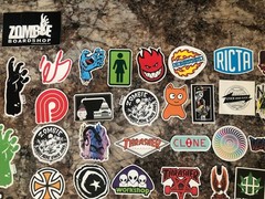 73 Cool Mixed Colors Skateboard Laptop Car stickers
