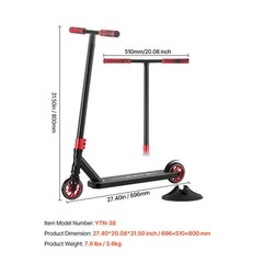 KFFKFF Stunt Scooter, 11–13 Kids Teens Adults, Freestyle Trick Scooter