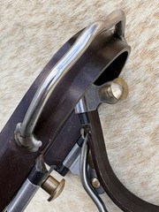 Pair Ladies Antiqued Brown Steel Western Humane Bumper Spurs FREE SHIPPING