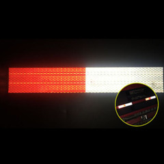5cm*30.5cm Super Reflective Tape Car/Truck Night Warning Sign Sticker Red White