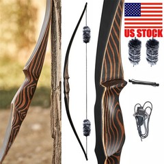 Archery 54″ Traditional Bow Hunting Longbow Handmade Recurve Bow 20-70lbs RH