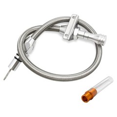 29.5 inch Silver Stainless Transmission Dipstick Tube Fit for GM 4L80E 700R4