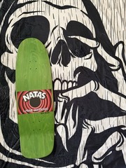 RARE SIGNED Natas Kaupas Marc McKee Thumbs Up Green Prime Skateboard Deck