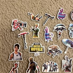 Mix 50 PCs Fortnite PC Epic Game Luggage Notebook Sticker-Lot A