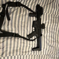 Matrix Calico Jack Airsoft Rifle/SMG Replica w/ Sling & Mounted Optic Sight
