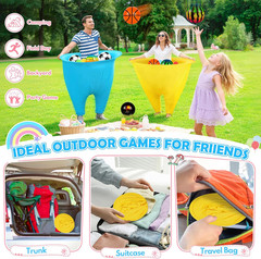 Granny Pants Yard Game, Tossing Game Set with 20 Bouncy Balls & 10 Water Balls f