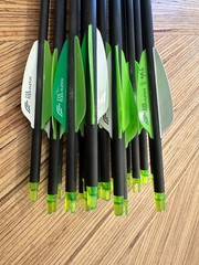 black eagle, X – impact, 250spine, 32” long, 3 fletch, altra nocks