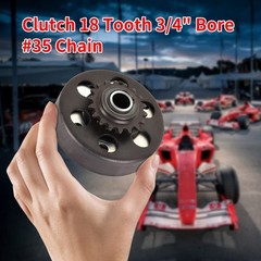 Go Kart Centrifugal Clutch 18 Tooth 3/4″ Bore #35 Chain 20mm Hole Compatible wit