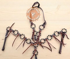 Western Leather Tack Set For Horse | German Silver Ring Tack Set With Fringe
