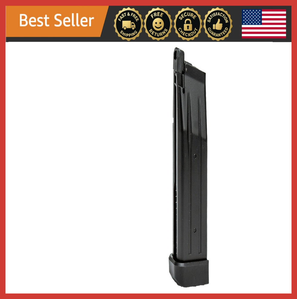 30 Rds Double Stack Hi-Capa 5.1 1911 Airsoft Green Gas Steel Mag