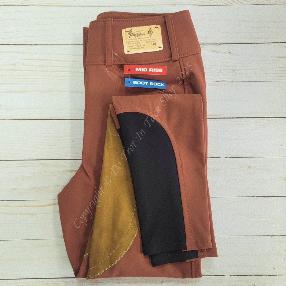 Tailored Sportsman Light Weight Technical Breeches with Clarino Patch – Front Zi