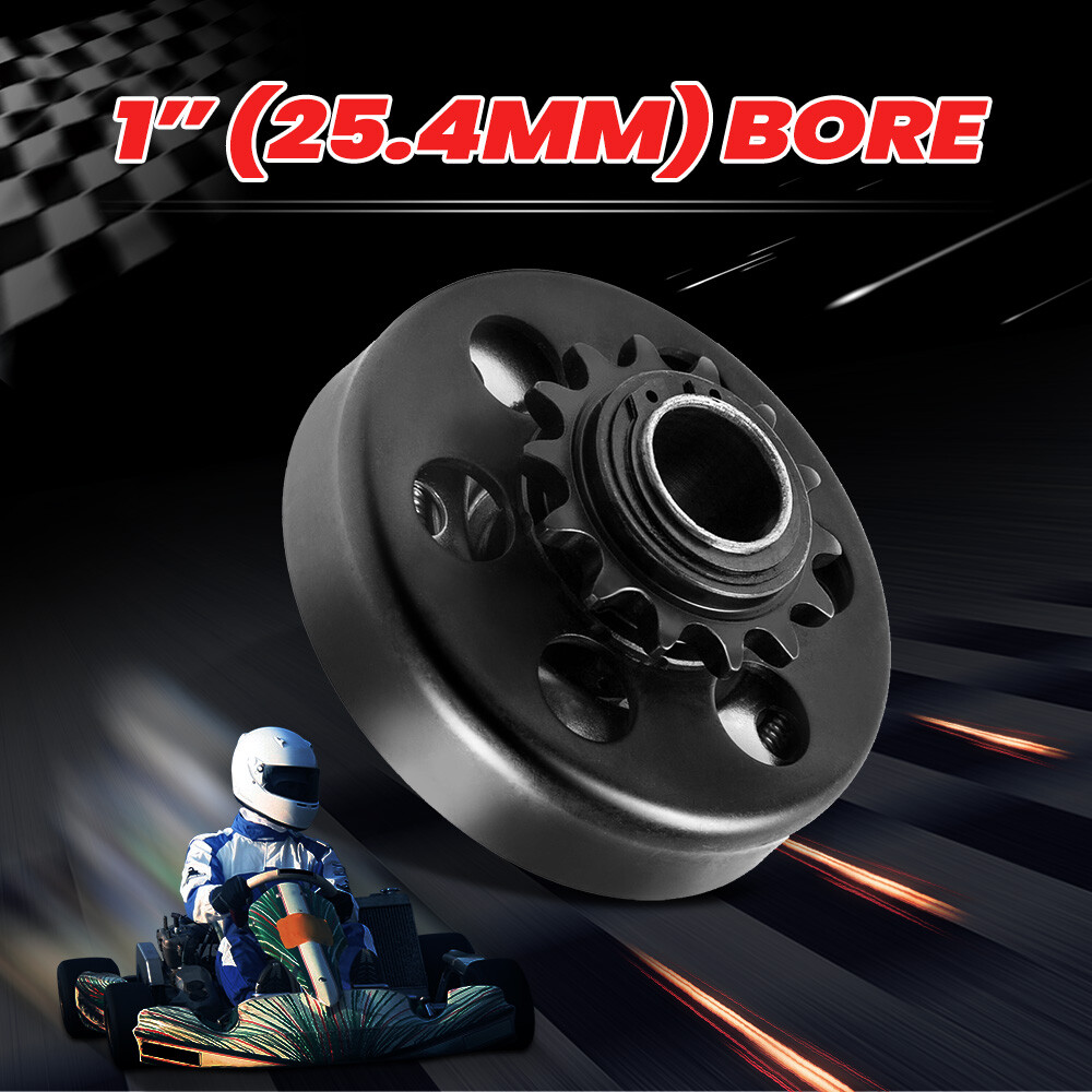 Centrifugal Clutch 1″ Bore 14 Tooth 14T w/ 40 41,420 Chain 13 HP for Go Kart