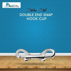 MARINE CITY Double Ended Clip Snap Hook Clip 316 Stainless Steel for Ropes (4″)
