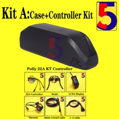 eBike Polly Battery Case 18650 DP-6C Polly Battery Box+KT Controller Kit 36V/48V