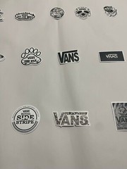 Vans Black and White Skateboard Stickers Vinyl Decals (Ships from USA)
