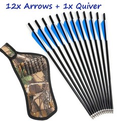 20In Crossbow Bolts +/or Quiver Archery Carbon Arrows Hunting Shooting Target