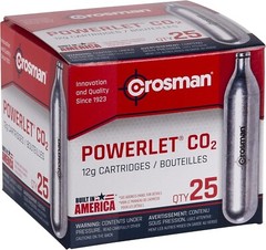 25 Crosman CO2 Cartridges Cartridge Tank Bullet BB Pellet Airsoft Air Gun Rifle