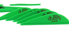 2.5″ Vanes Tonys All New Super Wave Archery Vanes Green 50PK TNYSWV3343H