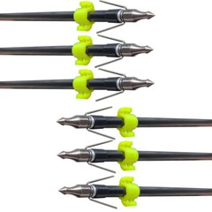 6pcs 30″ Arrows Bowfishing with Steel Replaceable Torpedo Tip Fish Broadheads
