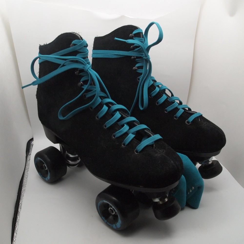 Sure-Grip Mens 10 Boardwalk Roller Skates Black Suede