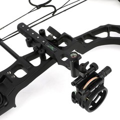 CompoundBow Sight 5 Pin 019″ Micro Adjustable 4X 6X 8X Lens Archery Hunting R/LH