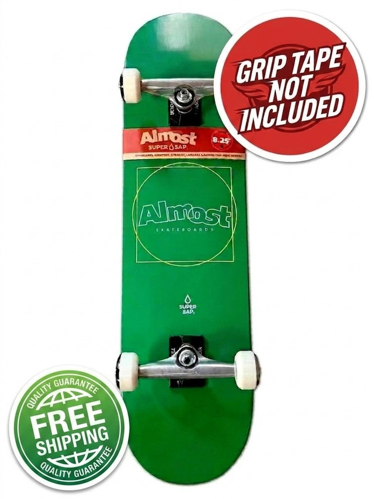 Almost Skateboard Deck SAP 8.25” Tensor Trucks Darkstar Wheels Andale Bearings
