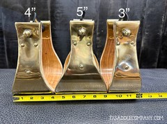 Brass Bell Stirrups 3″, 4″, 5″ / Ranch Saddle / Roping