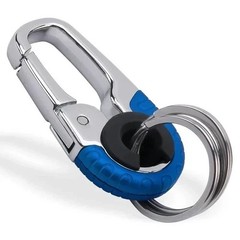 Stainless Steel Keychain Carabiner Hook Key Ring Clip Outdoor EDC
