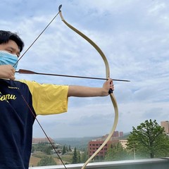 Traditional Archery Bow 57Inch 20-45Lbs LH RH Target Outdoor Hunting Practice