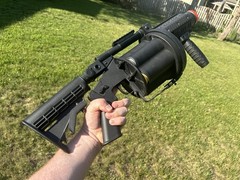 M32 ICS MGL Full Size Airsoft Revolver Grenade Launcher With 12 40mm Shells