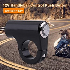 12v 7/8″ 22mm Motorcycle Handlebar ON/OFF Button with Blue Light