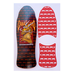 Die-Cut Style Grip Tape with Bats cutouts fits Powell Caballero Dragon & Bats