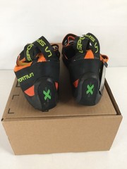 Excellent La Sportiva Mistral Men’s Climbing Shoes, Hawaiian Sun/Lime Punch, M45