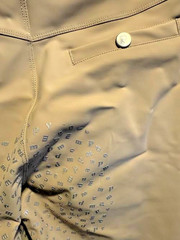 Pomme Equestrian Womens Full Seat Nellie Bling Breech in Beige Large