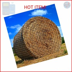 NizHome Large Round Bale Hay Net, Knotless Hay Nets for Horses Slow Feed, Heavy