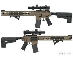 Krytac War Sport Licensed LVOA-C M4 Carbine Airsoft AEG Rifle (Flat Dark Earth)