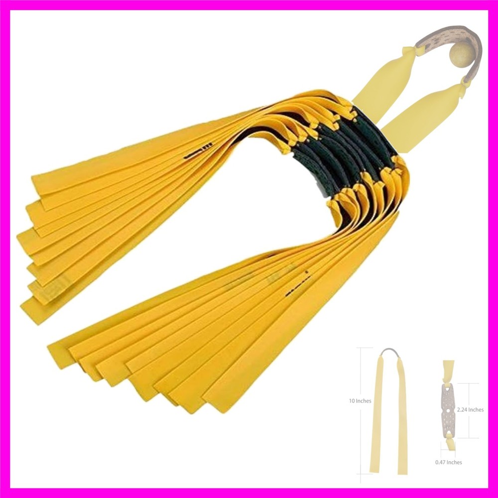 16pcs 0.75mm Slingshot Rubber Bands Replacement Flat Hunting Catapult Elastic…