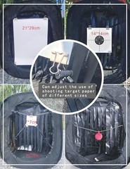 Portable Airsoft Target TentBlackNon Lethal with BB Trap Recycle The Ammo Ind…