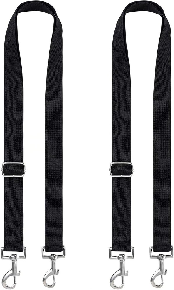 2 Pcs Adjustable Horse Blanket Sheet Leg Straps with Double Swivel Snaps