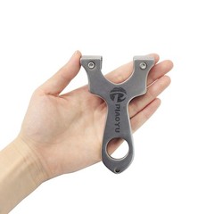 Stainless Steel Slingshot Compact Metal Hunting Catapult Target Shooting