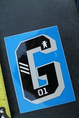 G Grizzly Skateboard Grip Tape Bear Girl OG Z34A Vintage Skateboarding STICKER