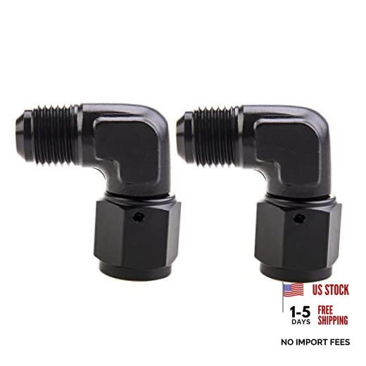 Female to Male Flare 90 Degree Swivel Hose Fitting Adapter Aluminium 6AN Normal