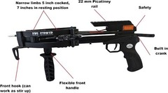 125lbs WT-MINI STRIKER PISTOL FISHING CROSSBOW ANGLER KIT
