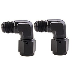 Female to Male Flare 90 Degree Swivel Hose Fitting Adapter Aluminium 6AN Normal