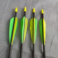 Easton C2 Epic 300 9.1 GPI 30.5 in Arrows 4pc & 100 Grain Fixed-Blade Broadheads