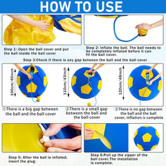 48 Inch Giant Herding Ball with Cover anti Burst Ball Please Watch VCR for How t