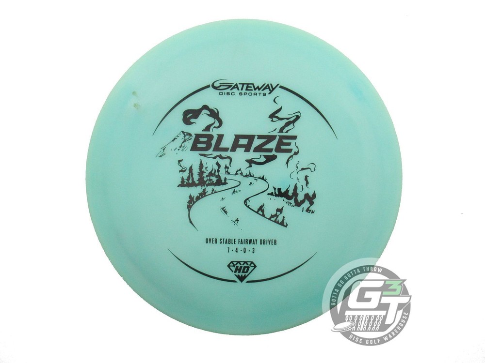 USED Gateway Hyper-Diamond Blaze 170g Seafoam Black Stamp Midrange Golf Disc