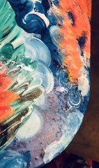 Landscape Painted Skateboard Deck Wall Art Paint Wall Art Not Signed