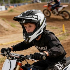 Sanqing Youth Dirt Bike Helmets Dot Approved- Teenagers Motocross Atv Off-Road